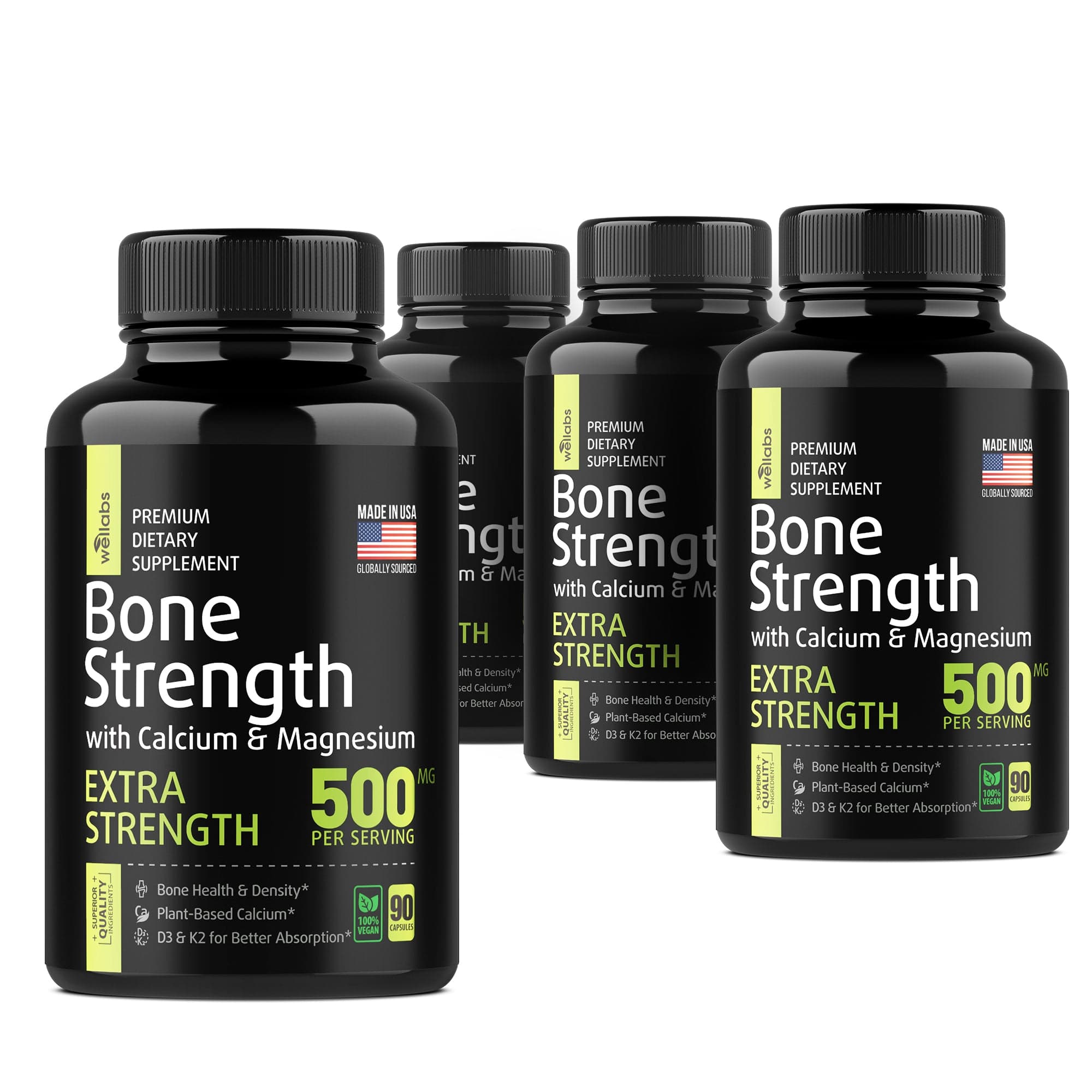 Vitamins for Bone Health and Strength - Buy 3 Get 1 Free