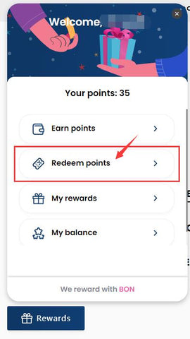 Dr.Fish How to redeem points Step 5
