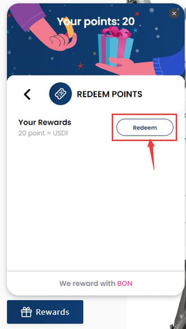 Dr.Fish How to redeem points Step 6
