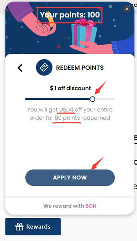 Dr.Fish How to redeem points Step 7