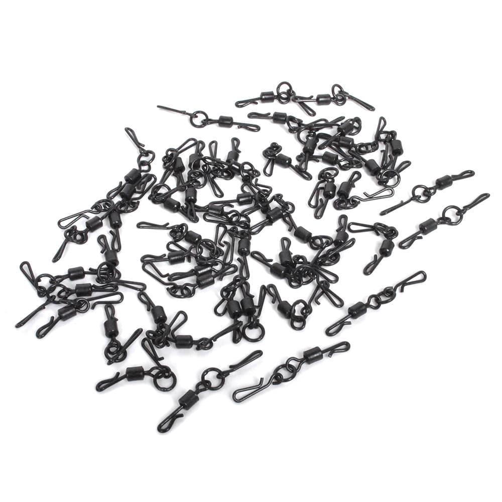 Dr.Fish 50pcs Quick Change Swivels Snaps 1.25'