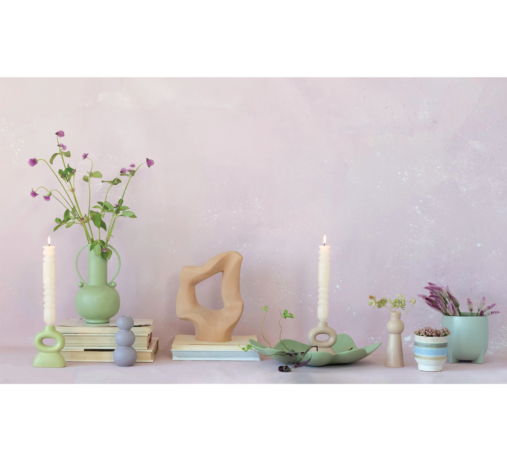 Stoneware Vase, Purple