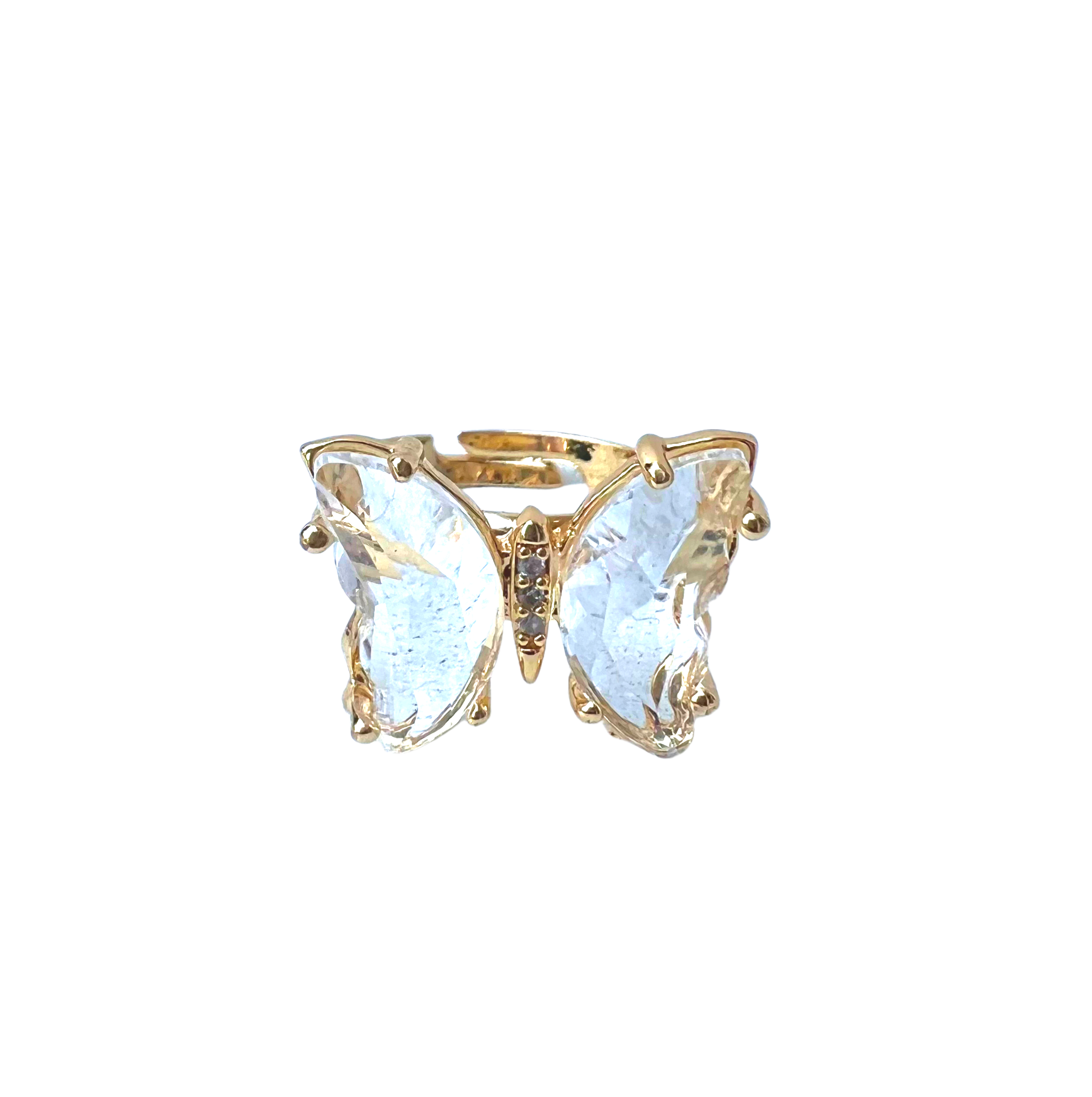 Crystal Butterfly Ring