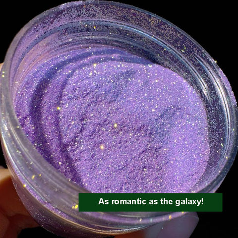 Extra Fine Glitter Powder for Resin Galaxy Effect Making (High Quality) |  Iridescent Floating Glitter | Resin Craft Supplies (Purple)