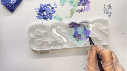 Crea un hermoso patrón con diferentes colores.