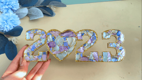 you've just finished the resin 2023 ornament