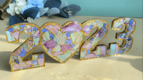 Adorno de resina 2023