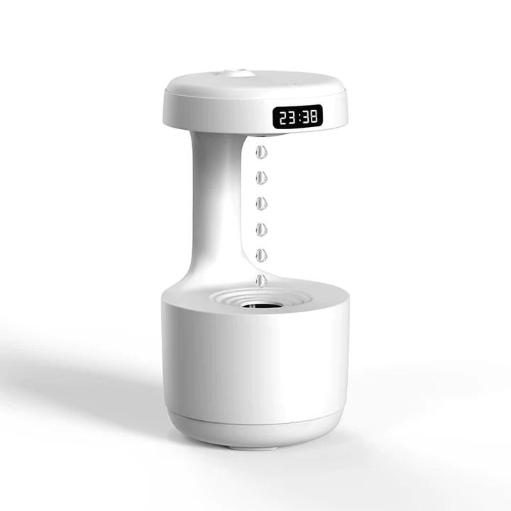 Anti-Gravity Humidifier With Clock Water Drop