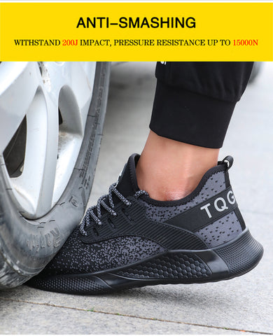 Negro,Tamaño 39 tqgold Zapatos de Seguridad para Hombre Mujer S3 Zapatillas de Verano Zapatos de Trabajo con Punta de Acero 