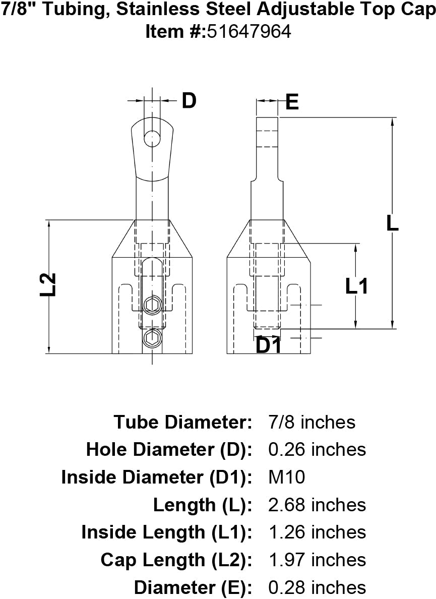 Adjustable Top Caps