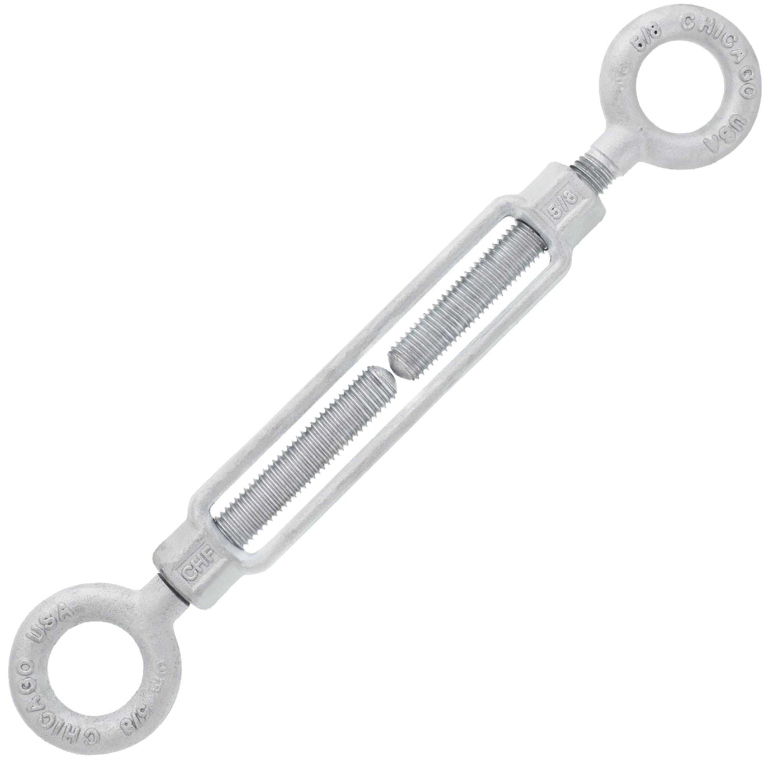 Chicago Hardware Hot Dip Galvanized Eye x Eye Turnbuckles