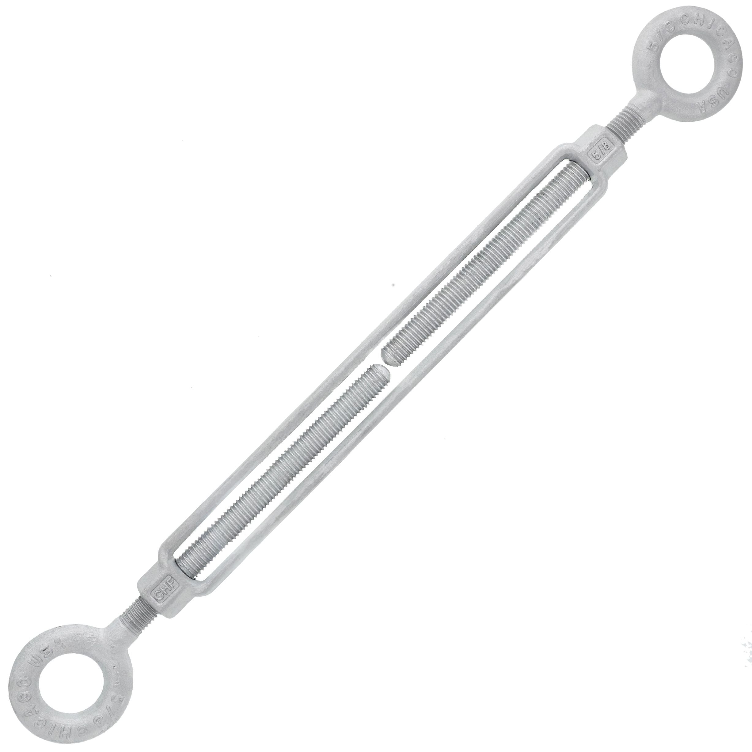 Chicago Hardware Hot Dip Galvanized Eye x Eye Turnbuckles