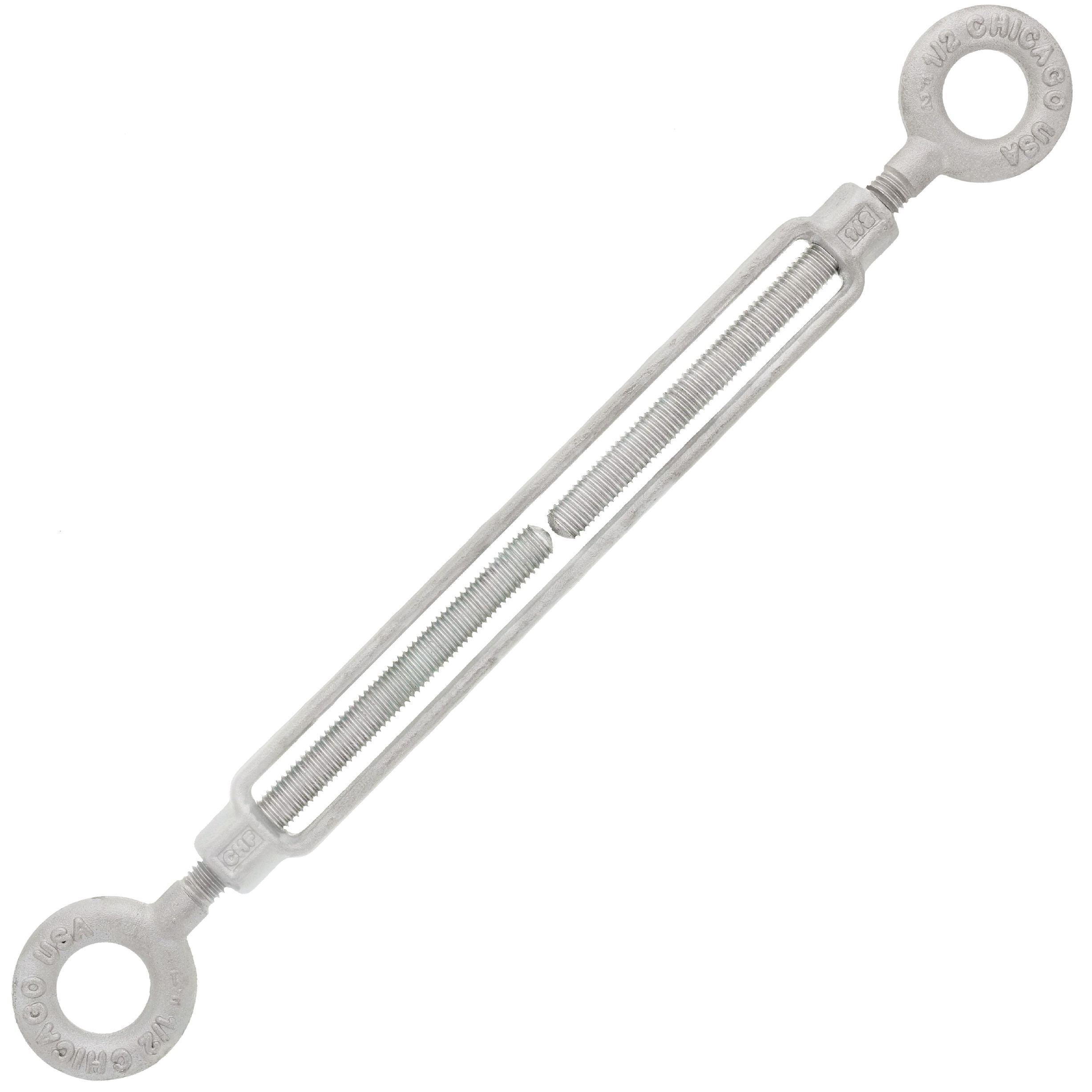 Chicago Hardware Hot Dip Galvanized Eye x Eye Turnbuckles