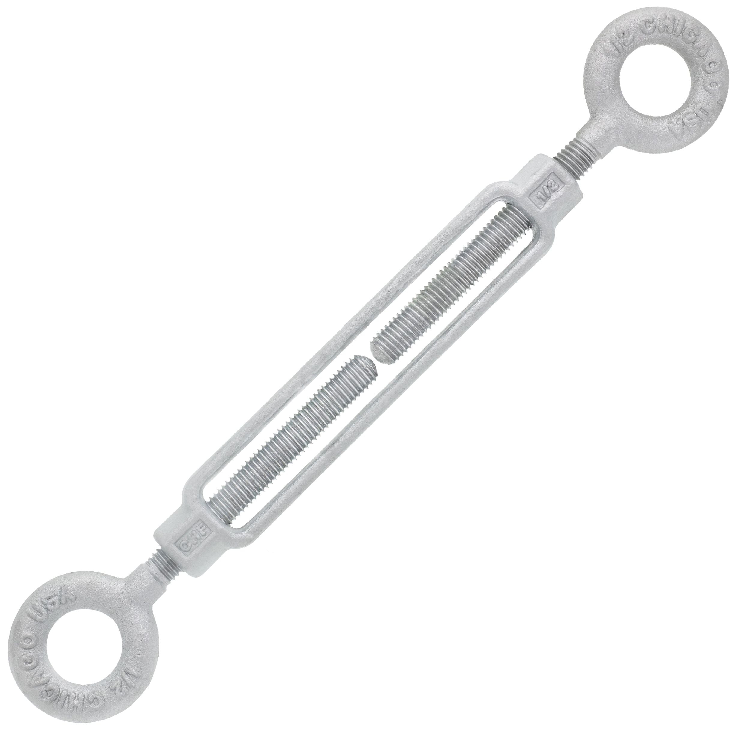 Chicago Hardware Hot Dip Galvanized Eye x Eye Turnbuckles