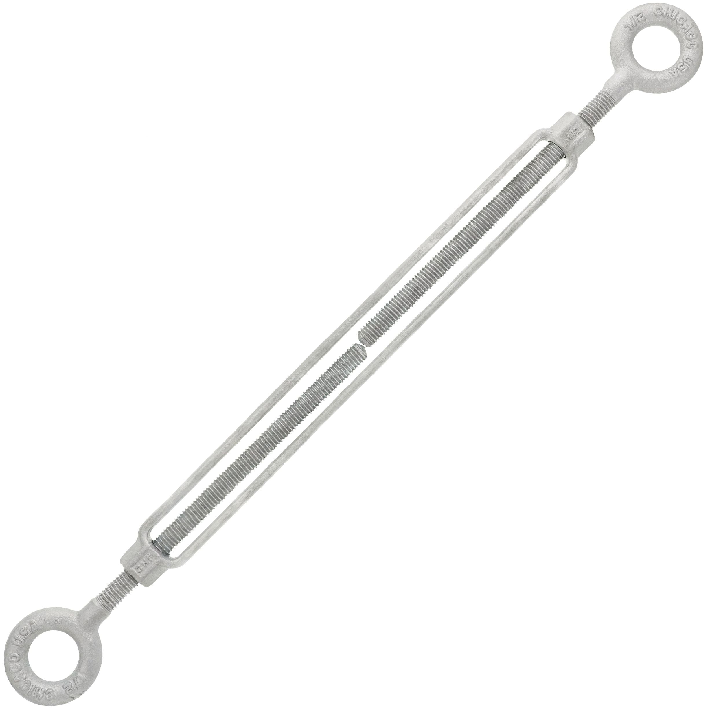 Chicago Hardware Hot Dip Galvanized Eye x Eye Turnbuckles