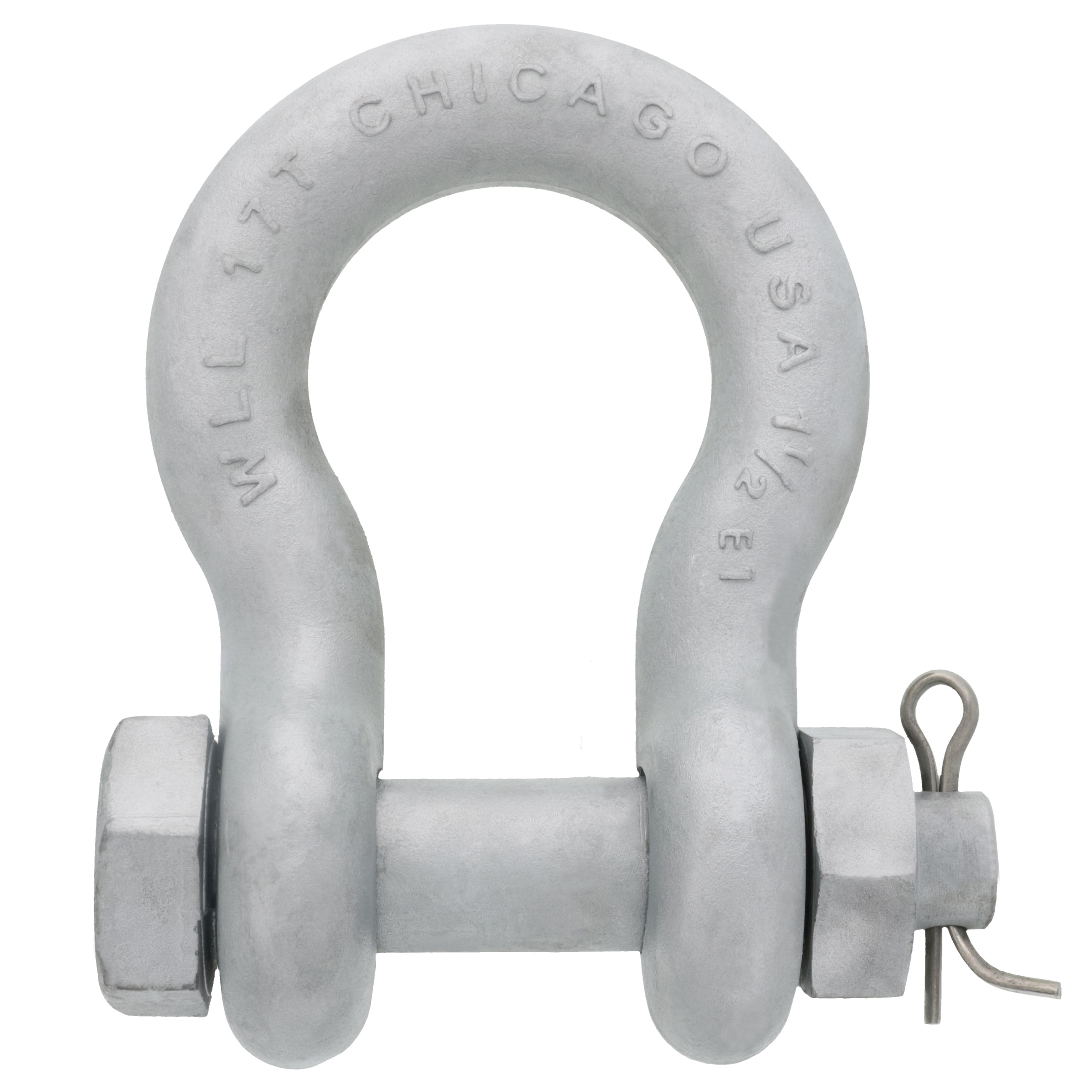 Chicago Hardware Hot Dip Galvanized Bolt Type Anchor Shackles