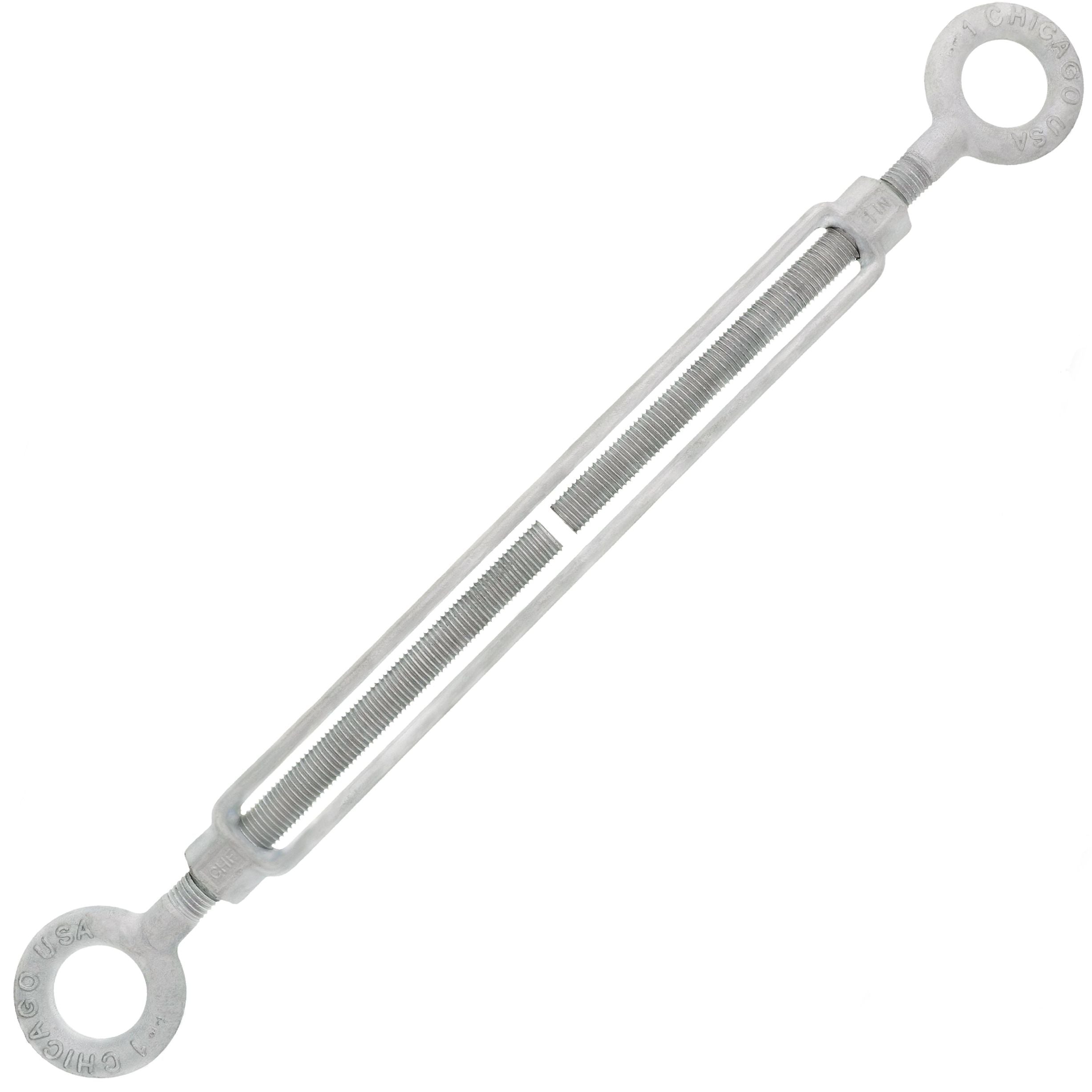 Chicago Hardware Hot Dip Galvanized Eye x Eye Turnbuckles