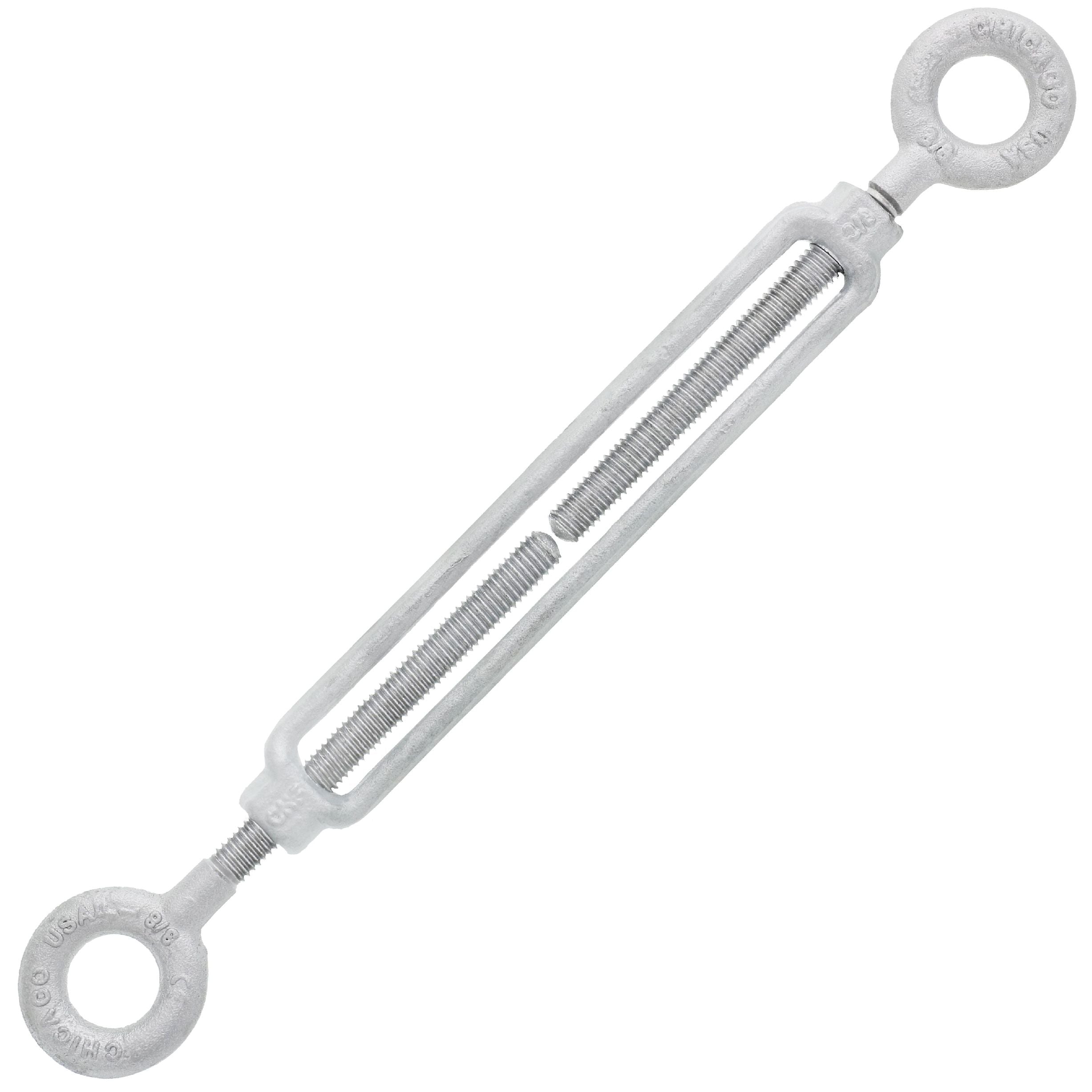 Chicago Hardware Hot Dip Galvanized Eye x Eye Turnbuckles