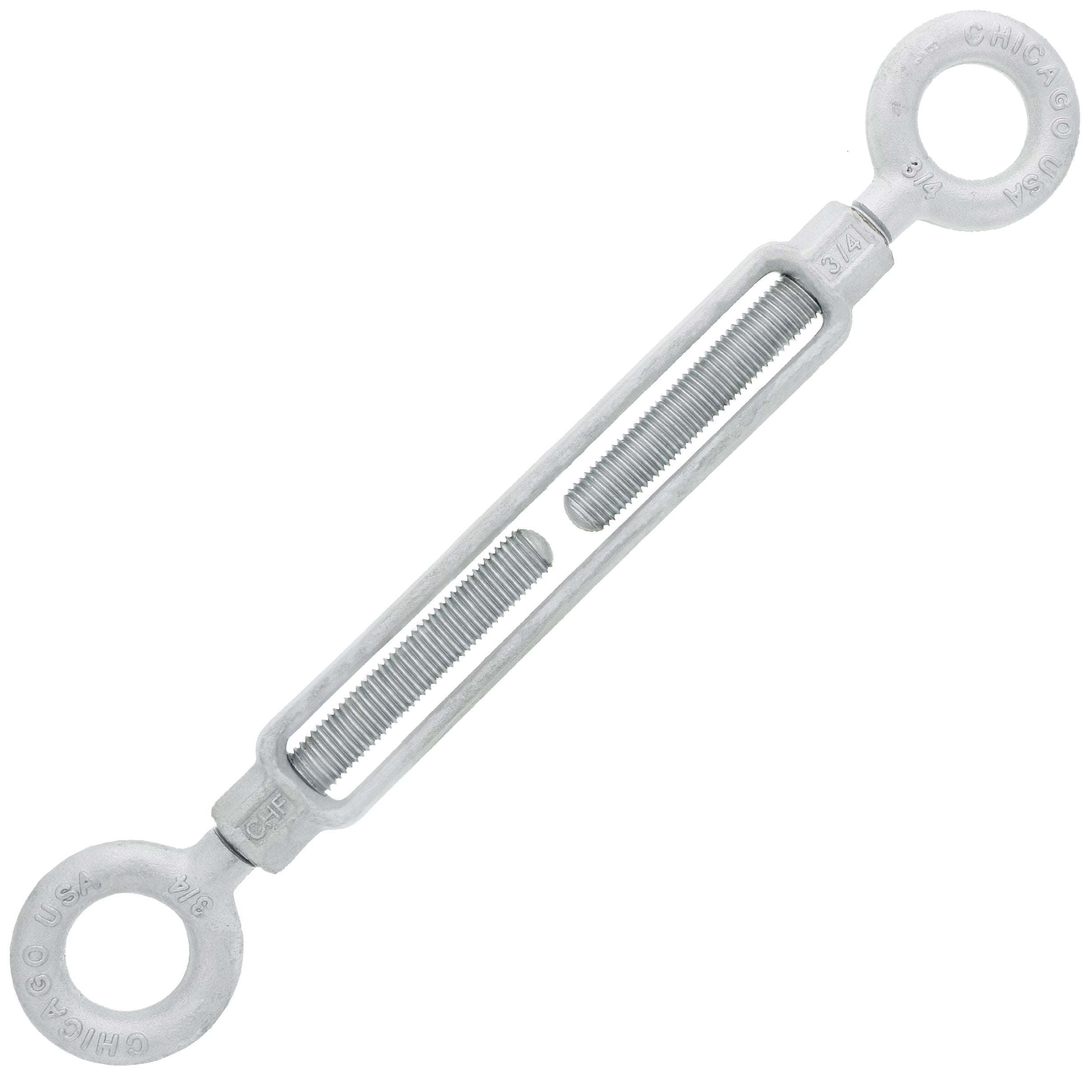 Chicago Hardware Hot Dip Galvanized Eye x Eye Turnbuckles