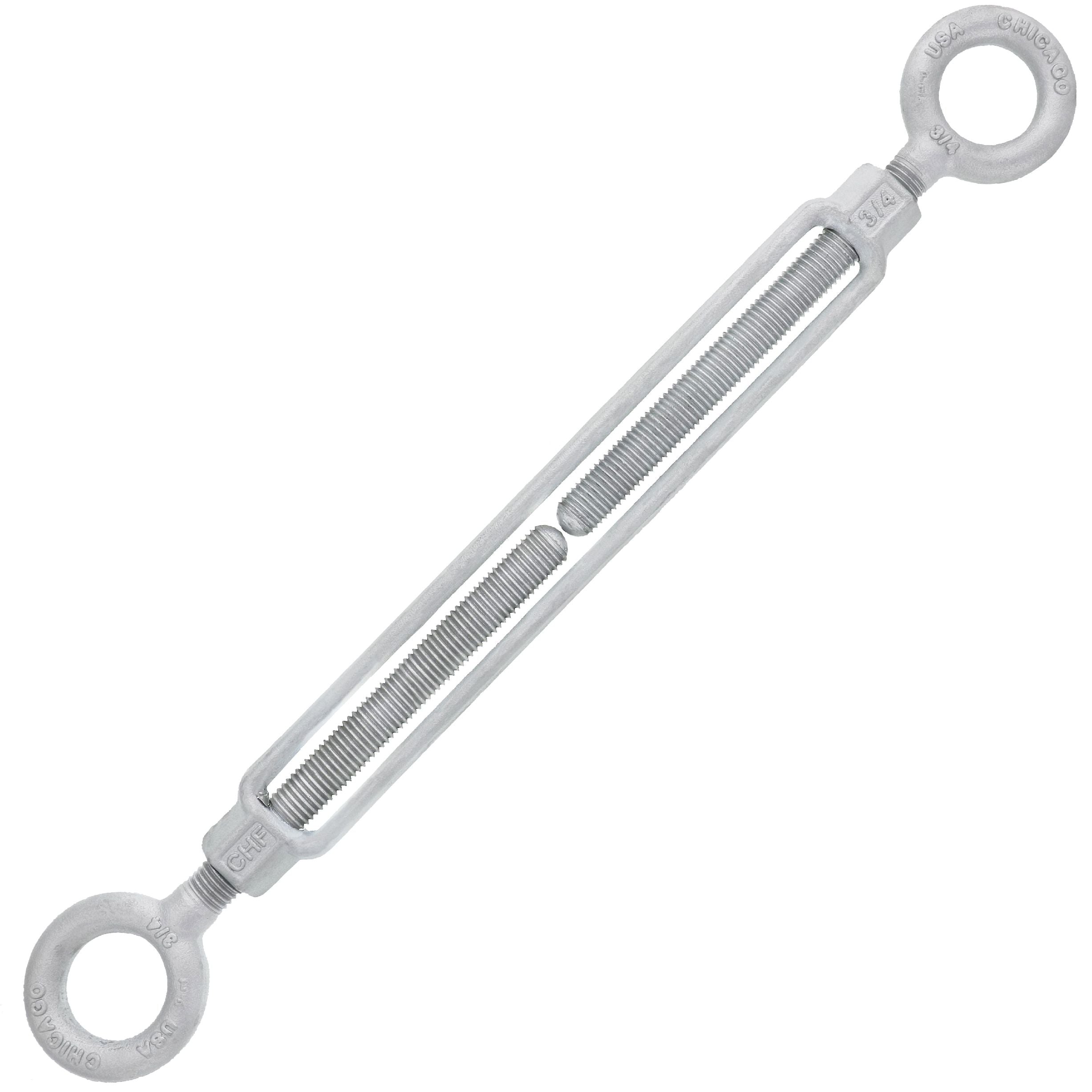 Chicago Hardware Hot Dip Galvanized Eye x Eye Turnbuckles