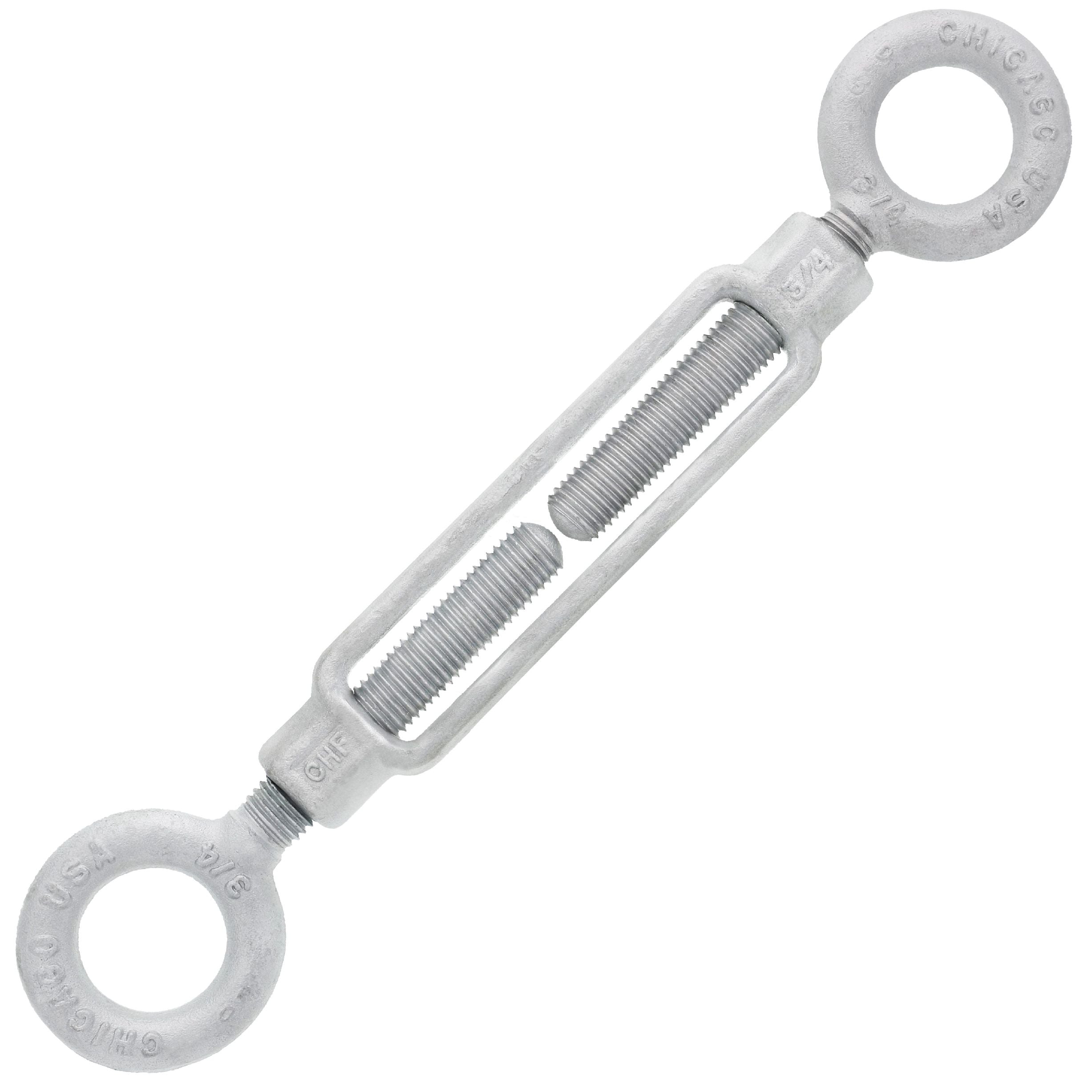 Chicago Hardware Hot Dip Galvanized Eye x Eye Turnbuckles