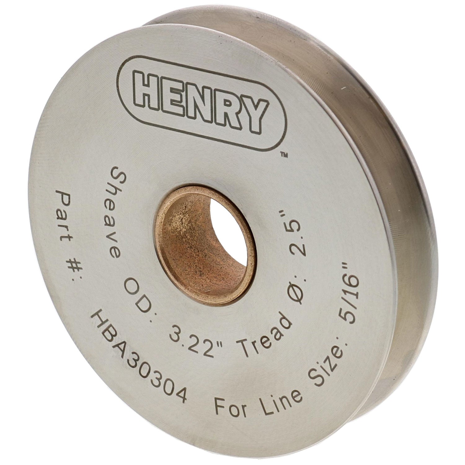 Henry Block Stainless Steel Sheaves with Bushings, Made in the USA