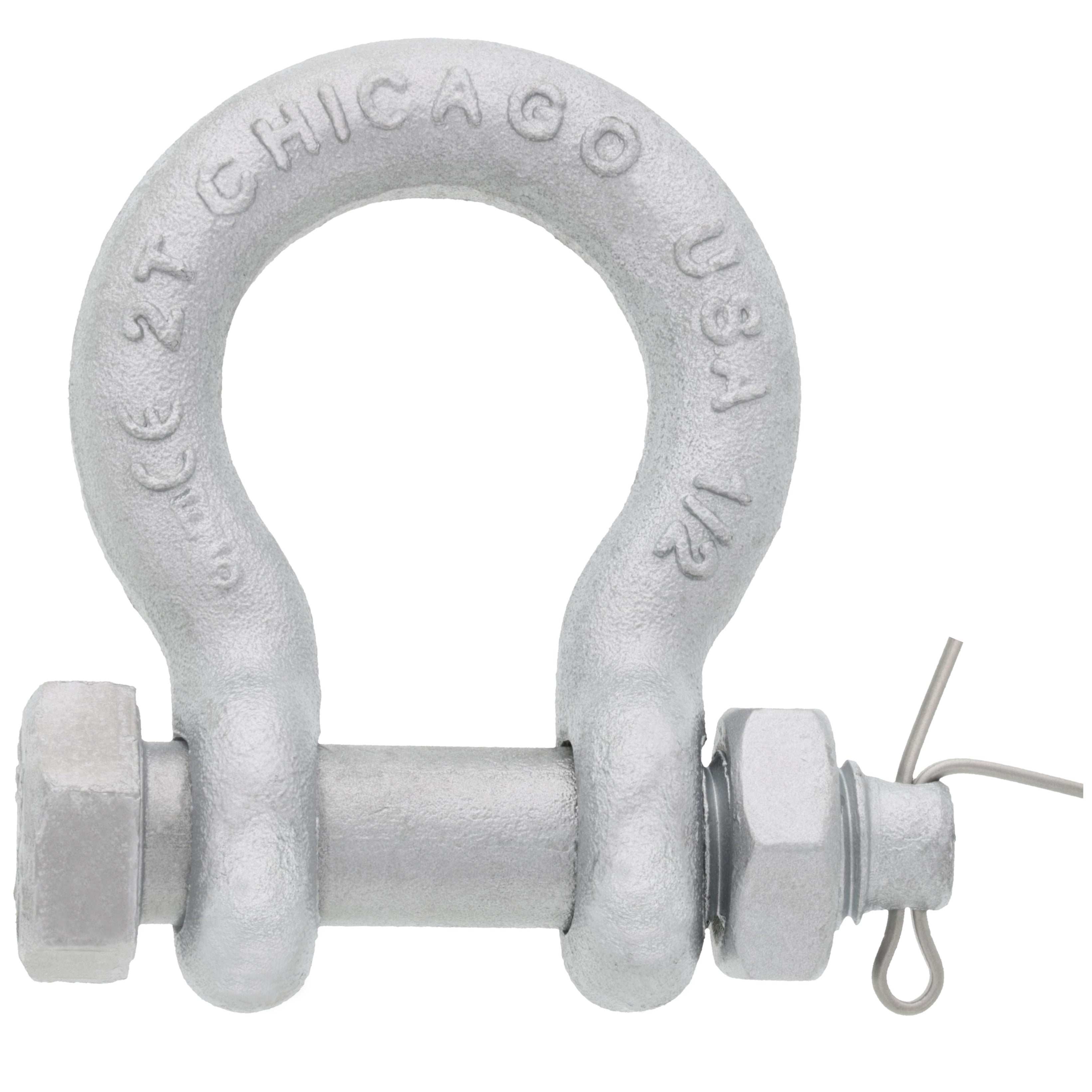 Chicago Hardware Hot Dip Galvanized Bolt Type Anchor Shackles