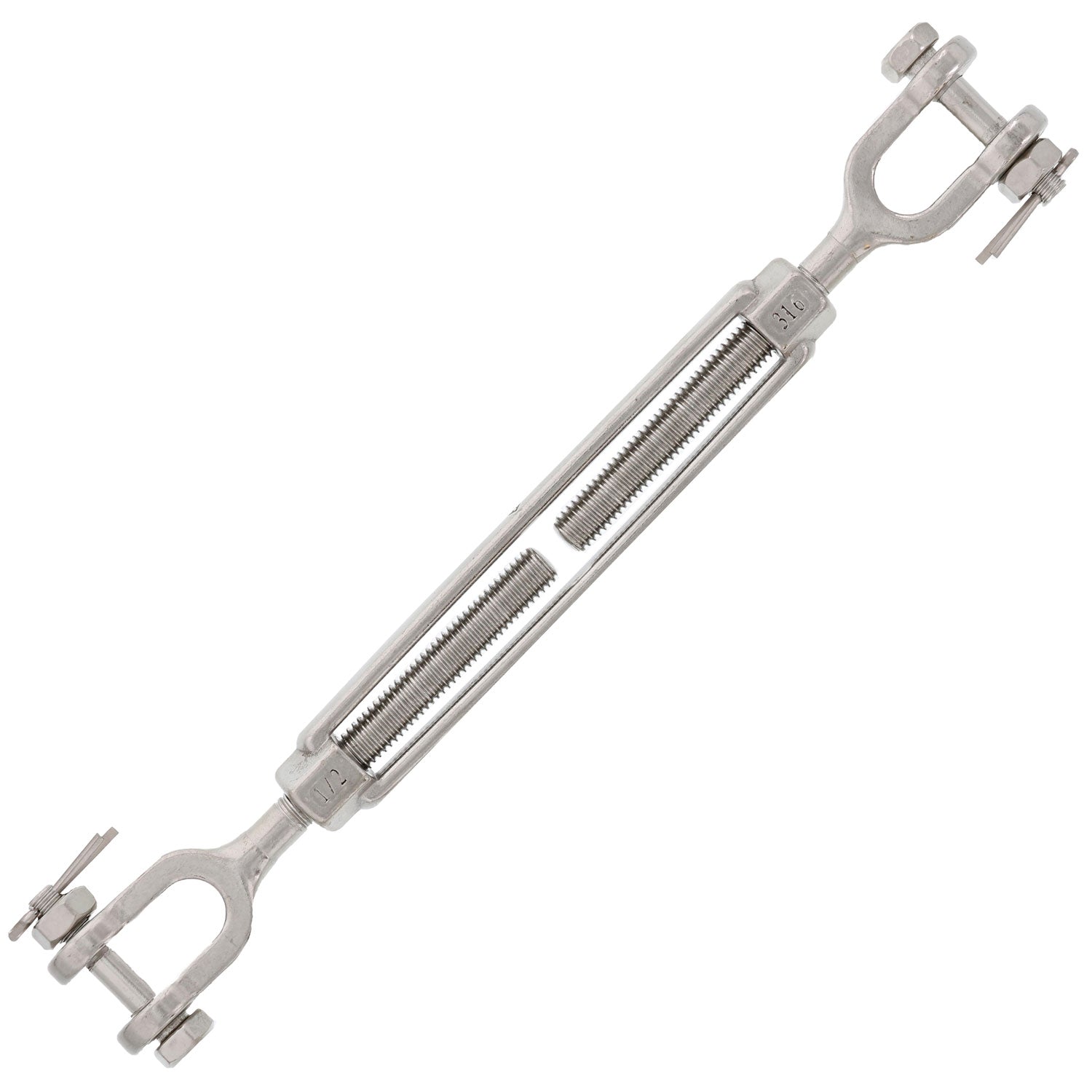 Stainless Steel Jaw x Jaw Turnbuckle, U.S. Type