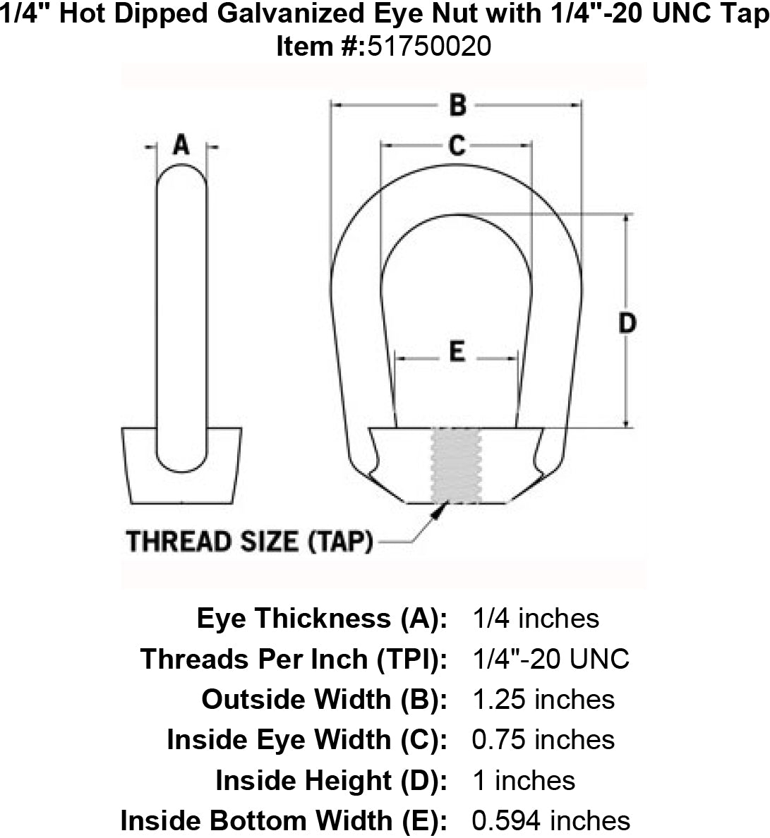 Galvanized Drop Forged Eye Nuts