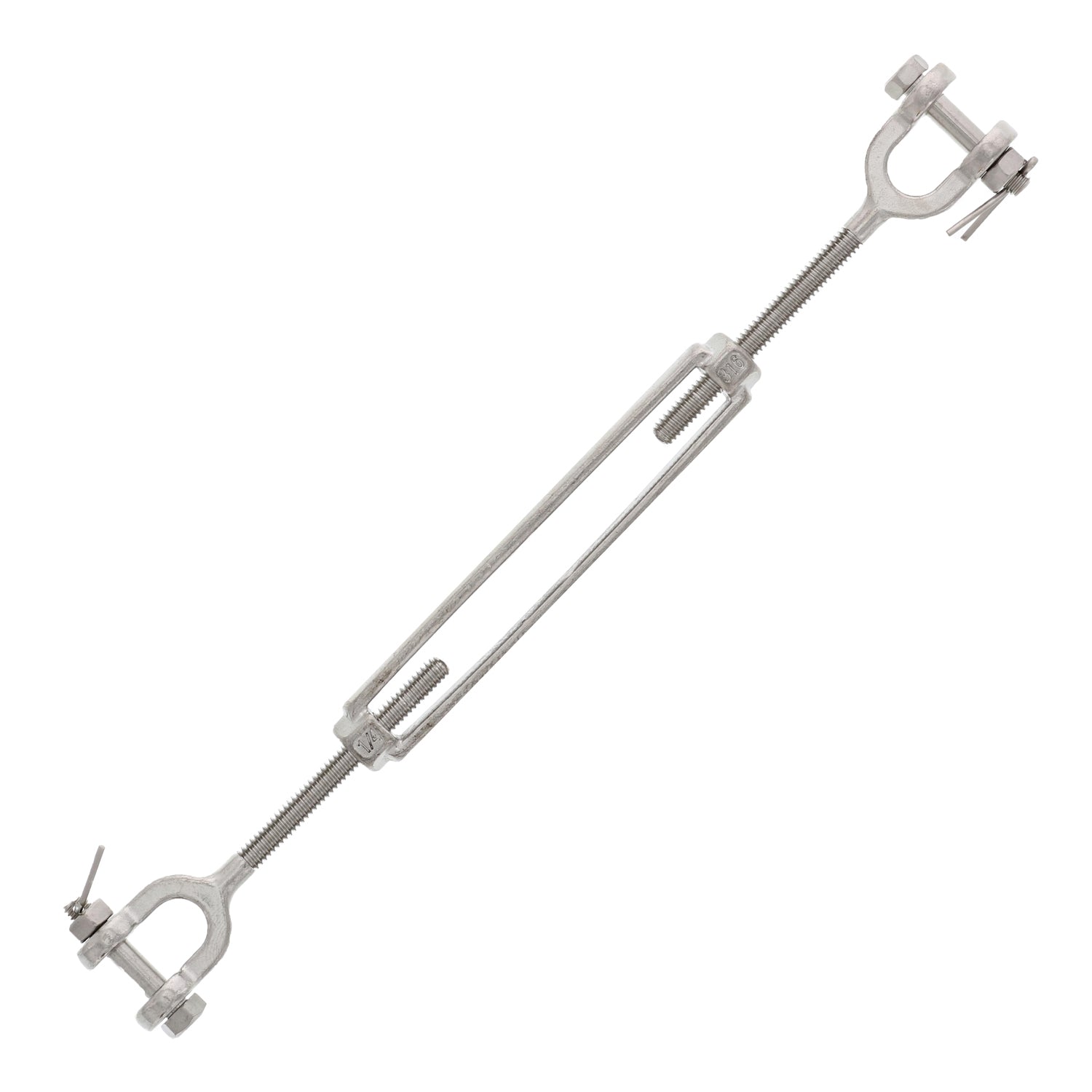 Stainless Steel Jaw x Jaw Turnbuckle, U.S. Type