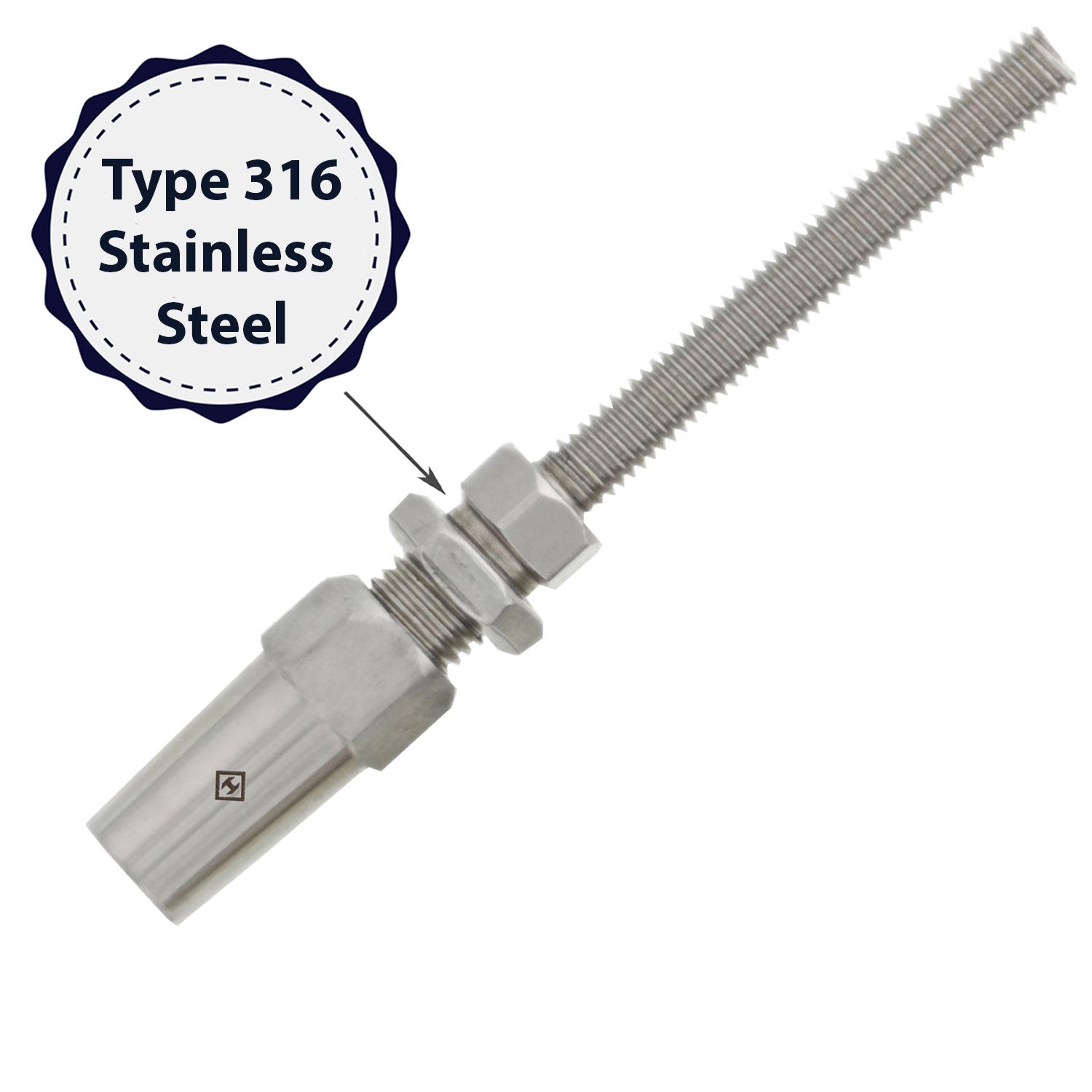 Stainless Steel Swageless Stud