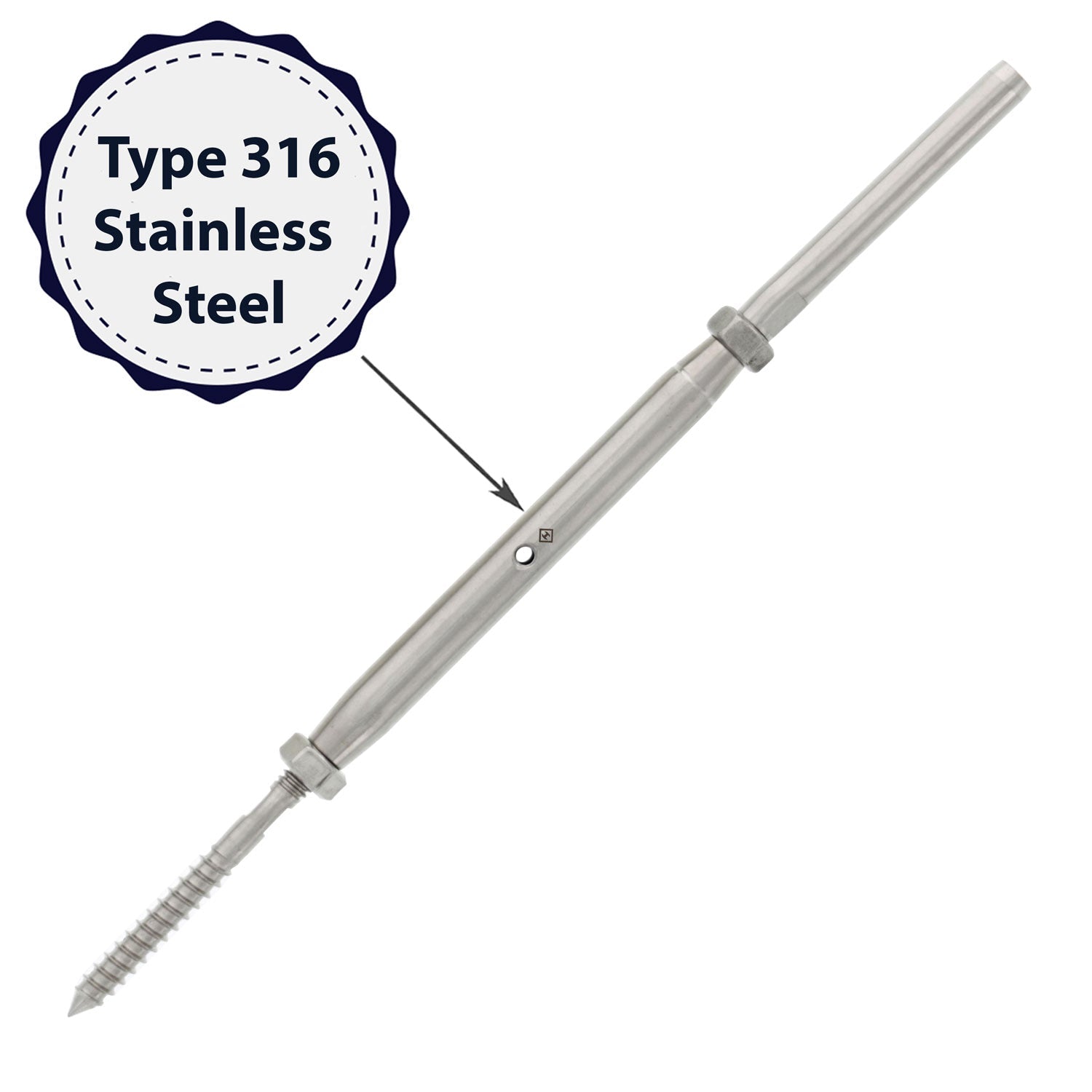 Stainless Steel Hand Swage Lag Turnbuckle