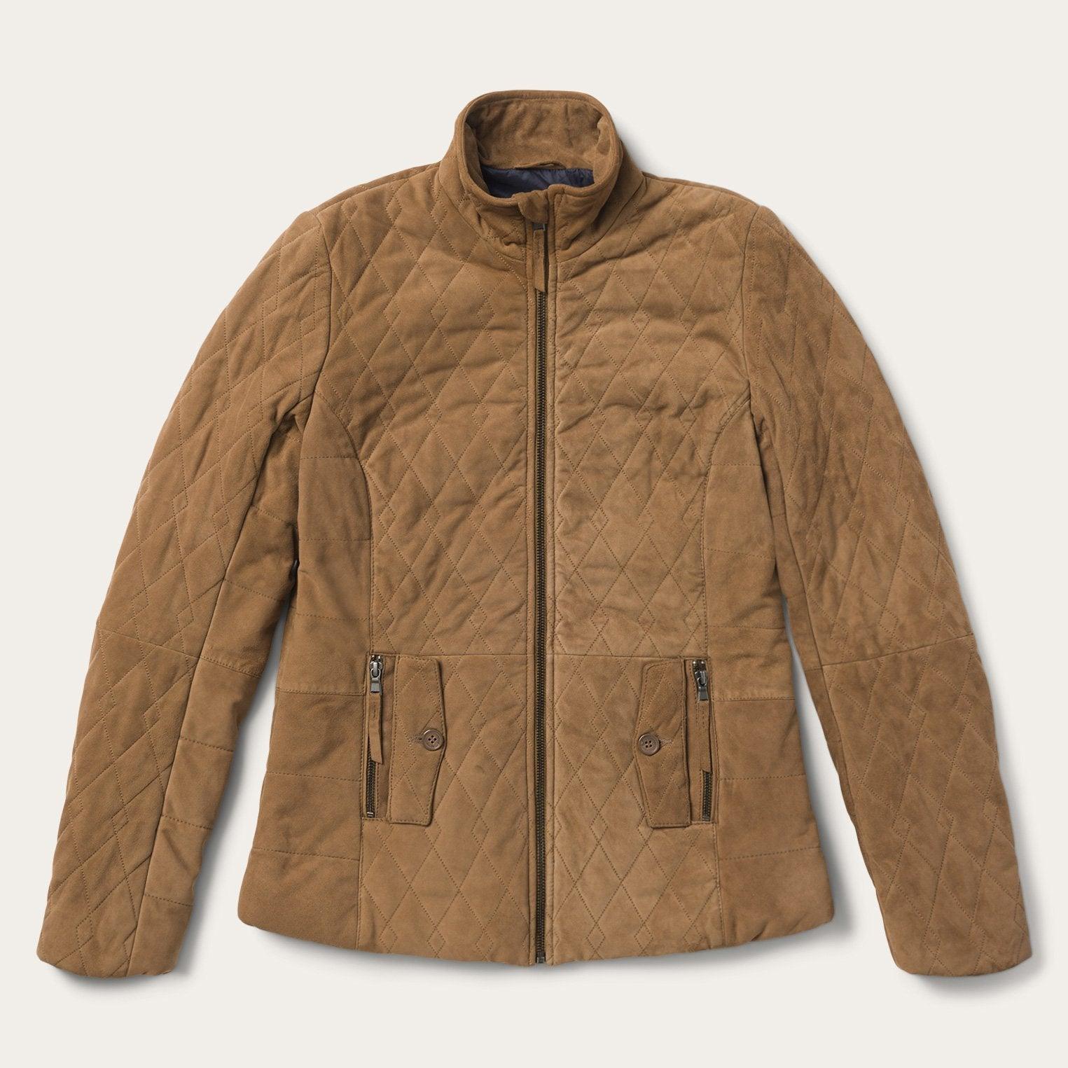 Stetson Diamond Quilted Suede Jacket