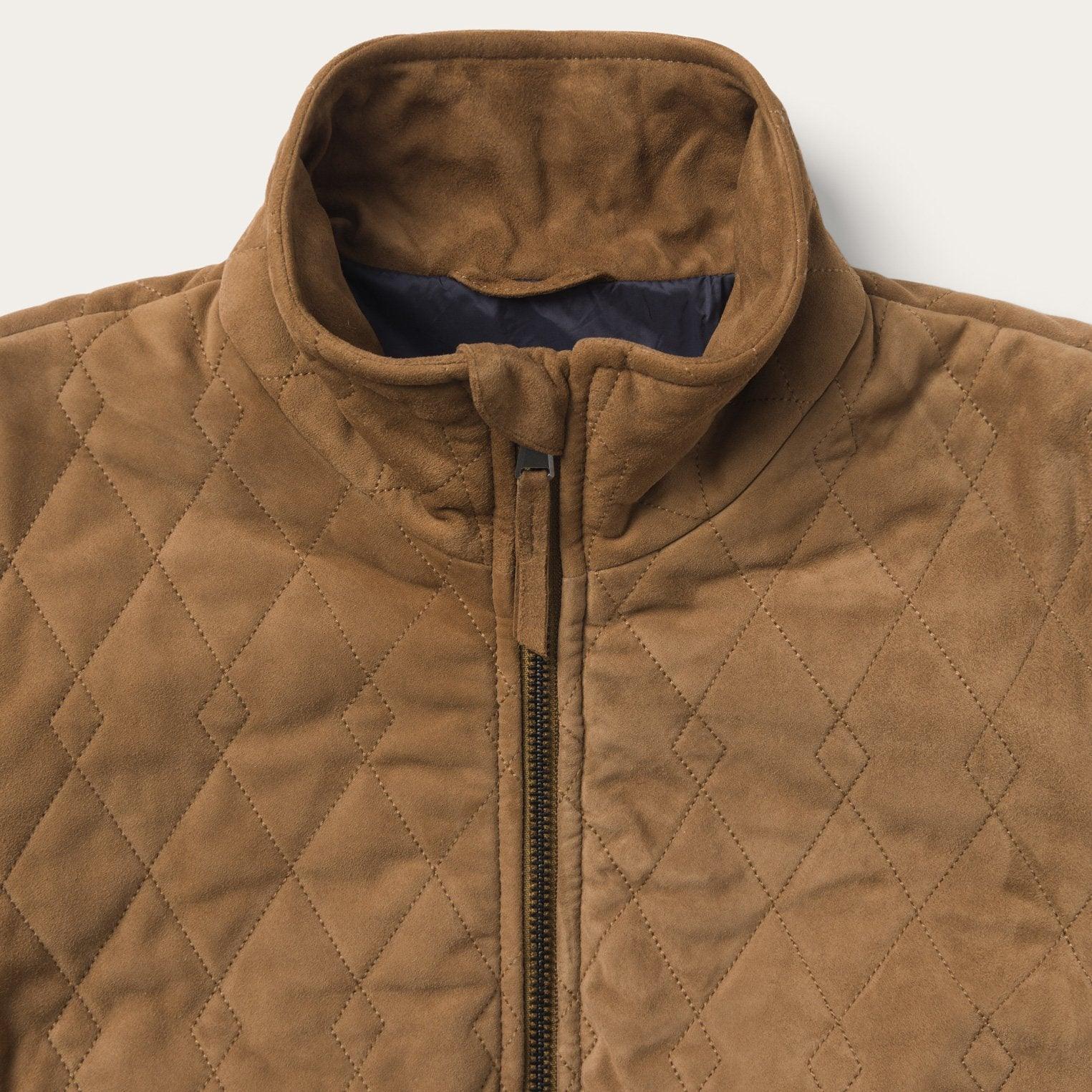 Stetson Diamond Quilted Suede Jacket