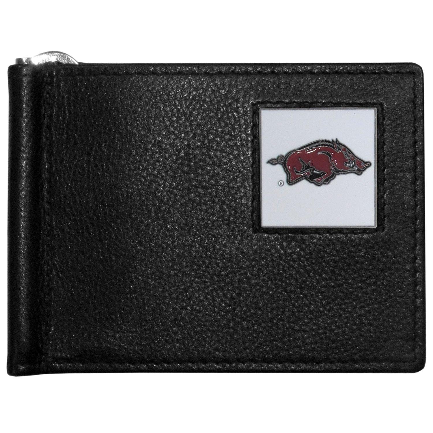 Arkansas Razorbacks Leather Bill Clip Wallet