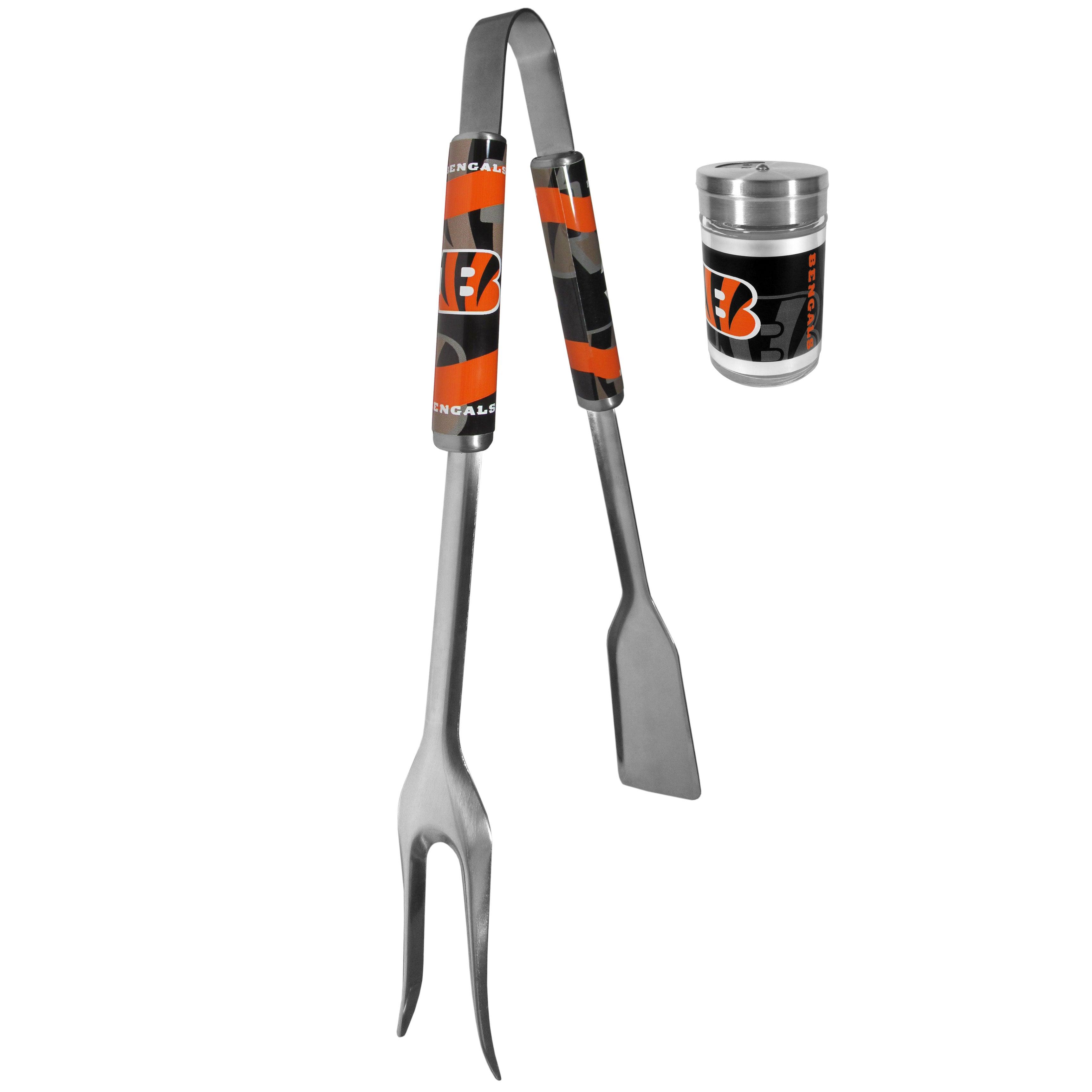 Cincinnati Bengals 3 in 1 BBQ Tool and Salt & Pepper Shaker