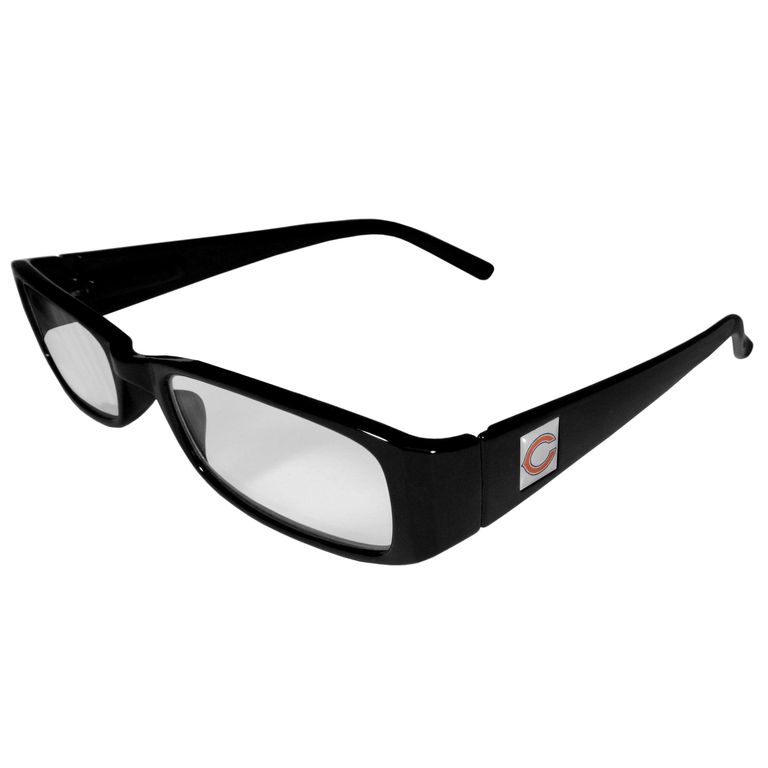 Chicago Bears Black Reading Glasses +1.75