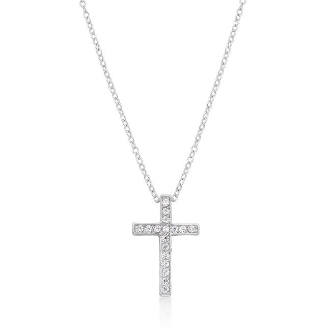 Cubic Zirconia Bling Cross Pendant