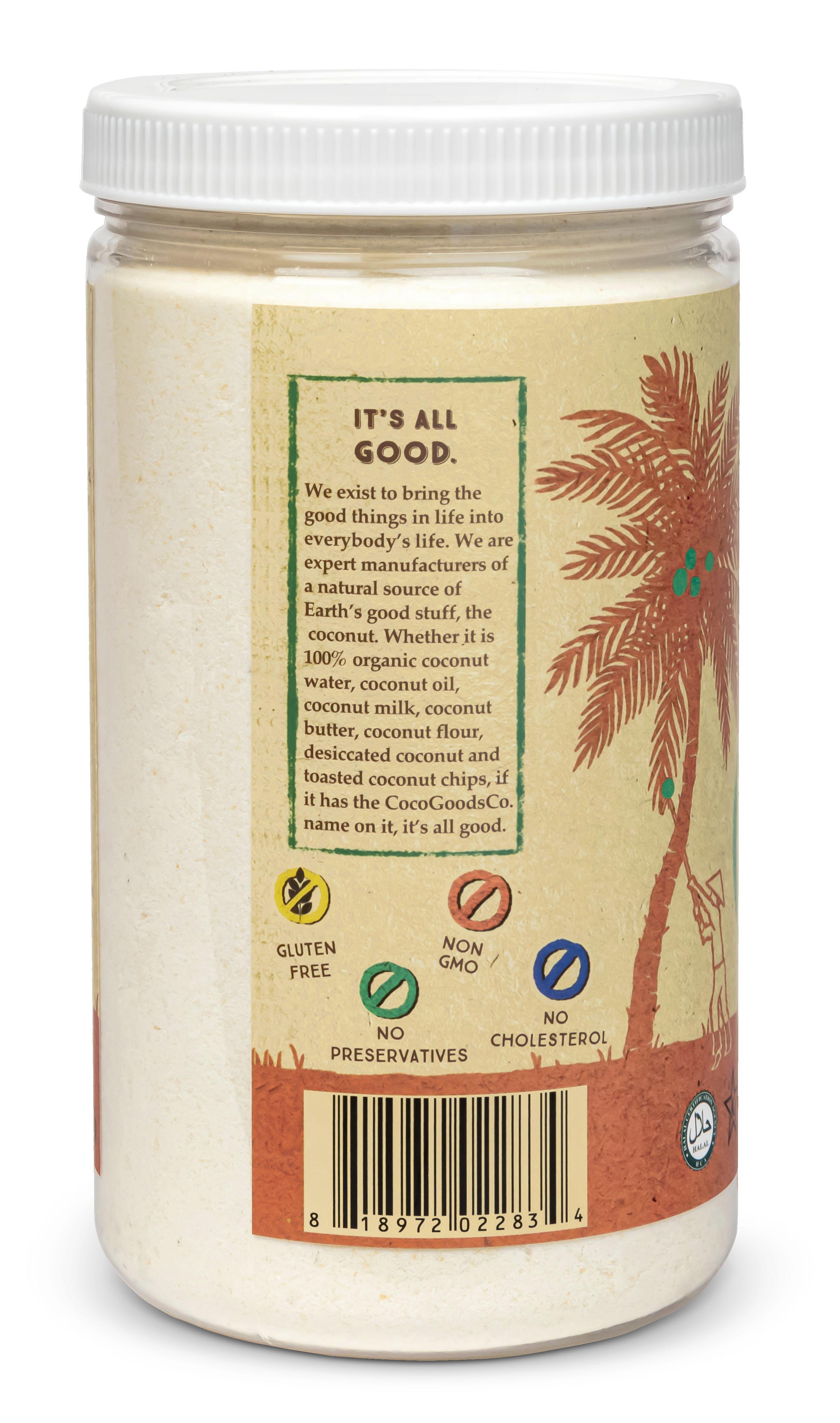 Organic Coconut Flour 18 oz, PET Jar