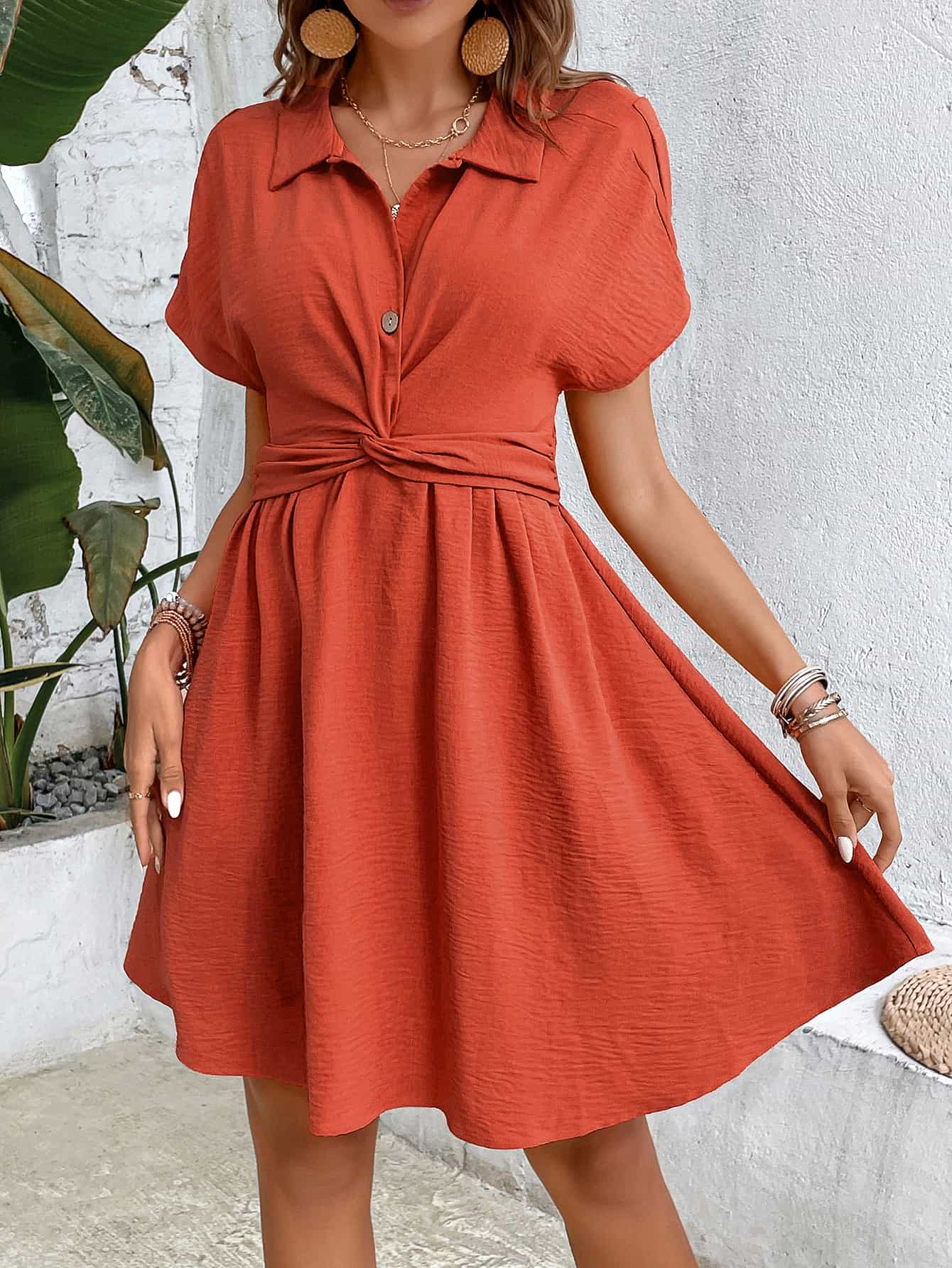 The Twist Collared Dress