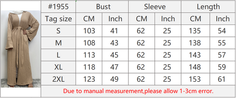 1955 # شتاء تصميم جديد 8 ألوان بساطة سترة أنيقة عباية إسلامية - CHAOMENG MUSLIM SHOP
