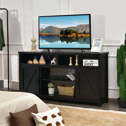 Eletriclife 59 Inch TV Stand Media Center Console Cabinet with Barn Door for TV's 65 Inch