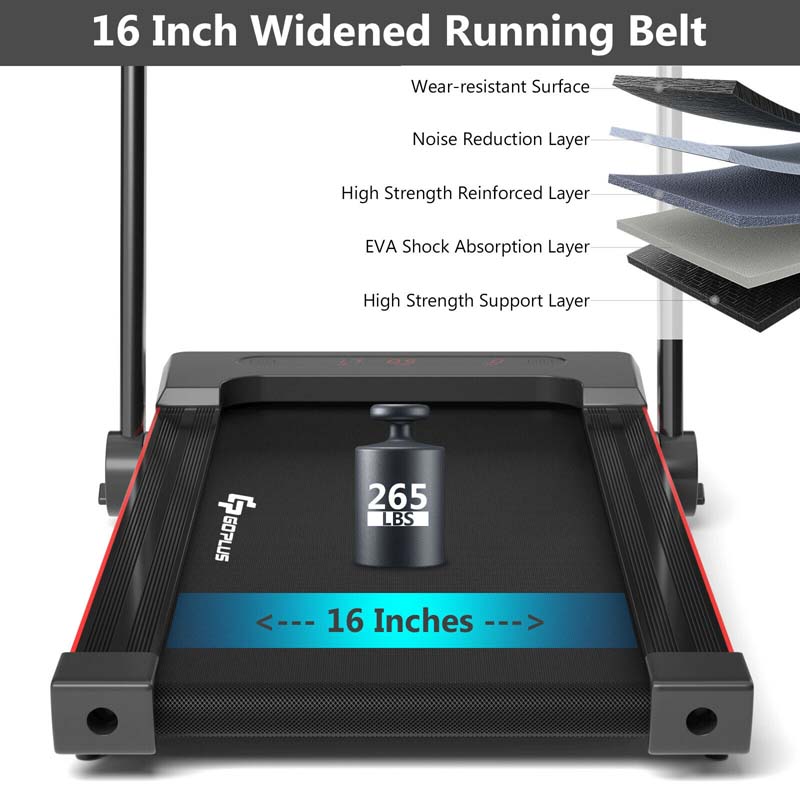 3-in-1 Folding Treadmill with Large Desk, 2.25HP Under Desk Treadmill, Workout Running Machine for Home Gym Office with LCD Speakers