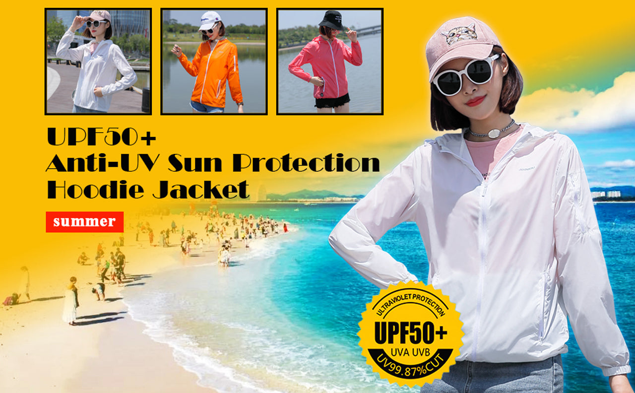 Sun Protection Jacket Coat Outwear Tops Anti UV UPF 50+ Men Hooded