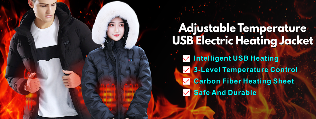 Winter Heating Underwear Suit USB Battery Powered Electric Heated Fleece  Lined Ski Thermal Tops Pants Smart Control Temperature