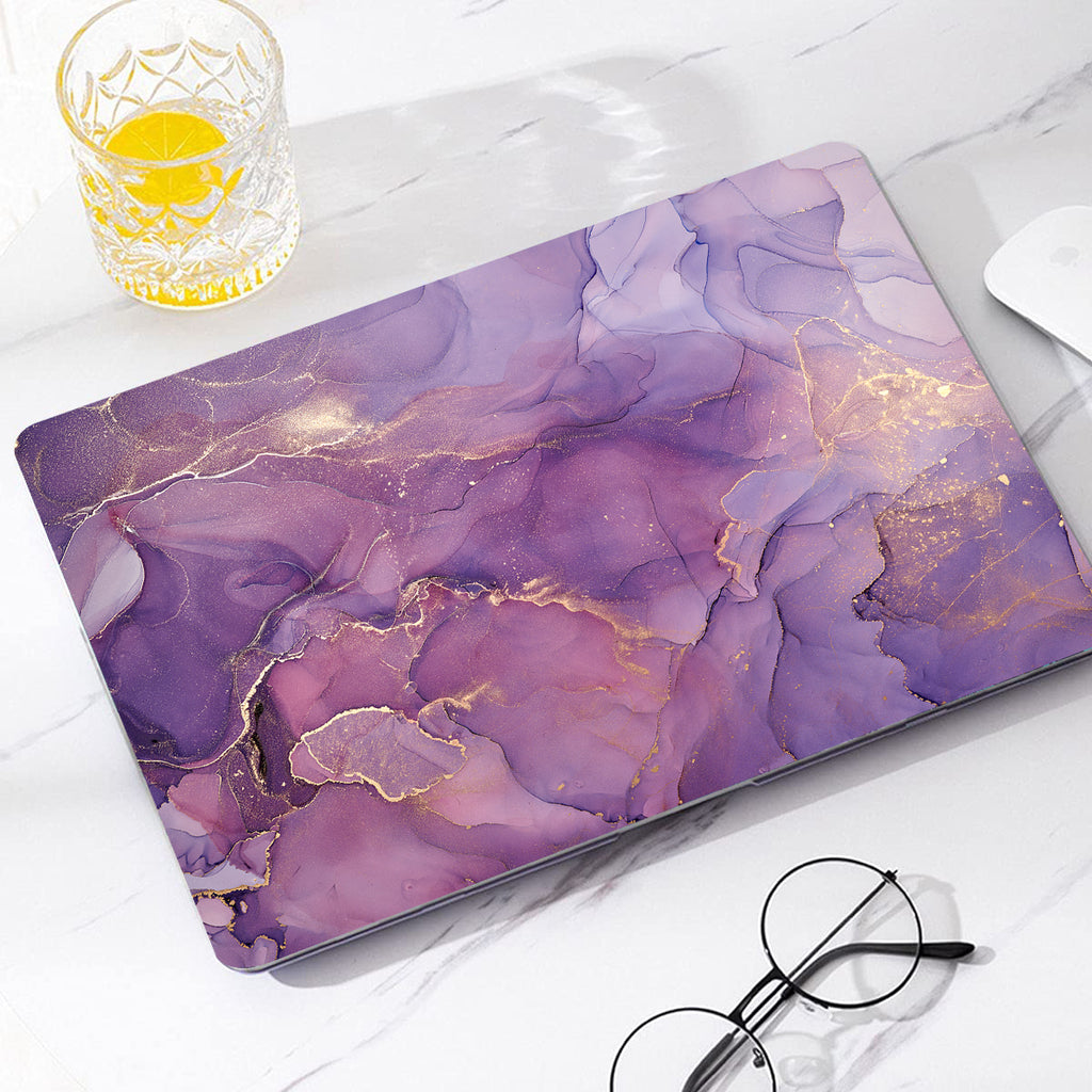 Purple Mist Marble | Macbook case customizable