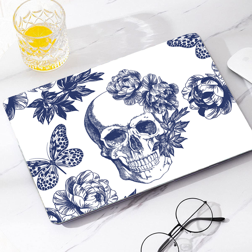 Skeleton in Flower | Macbook case customizable