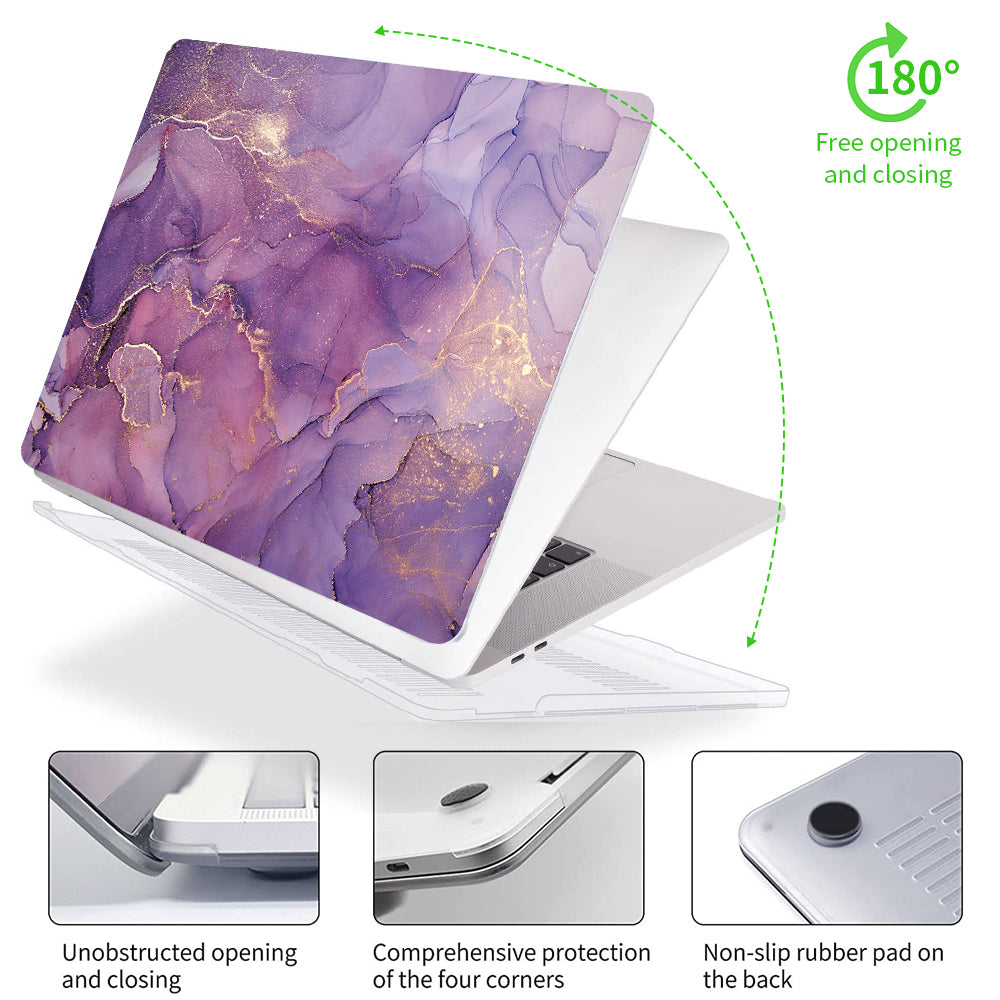 Purple Mist Marble | Macbook case customizable