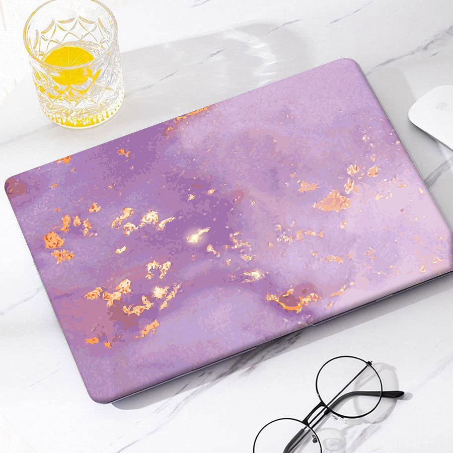 Purple emotion marble | Macbook case customizable