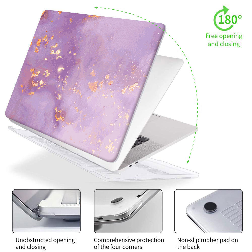 Purple emotion marble | Macbook case customizable